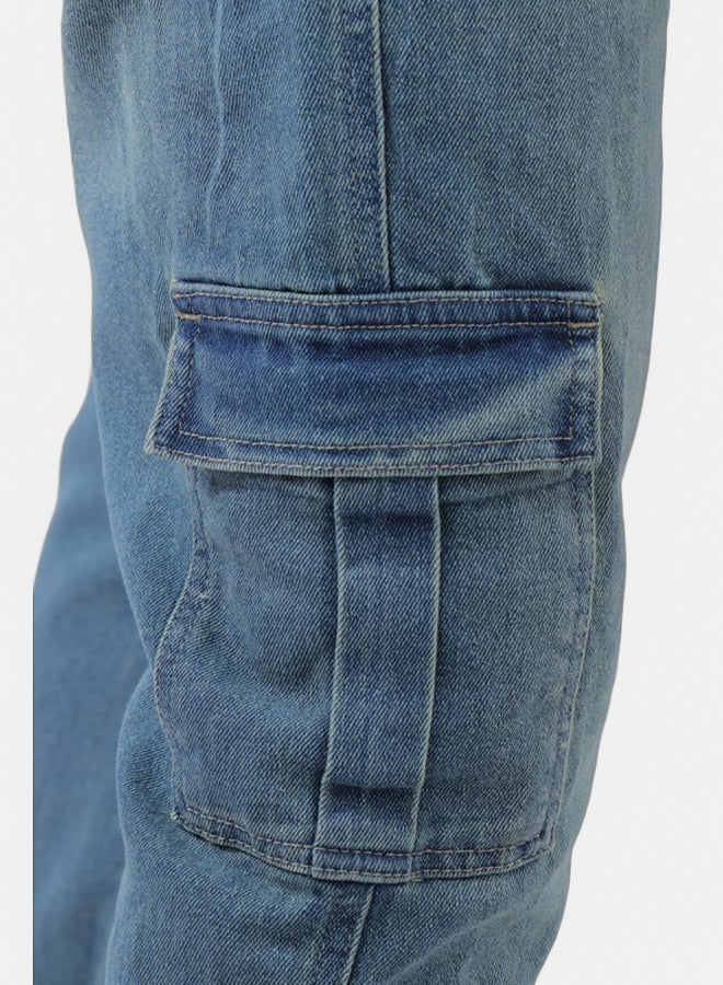 EGY WEAR Men'S Olive Blue Slim Fit Jeans - Image 2